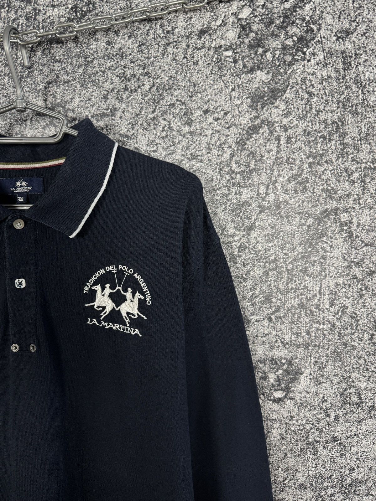 La Martina Rare La Martina Maserati Long Sleeve Polo Shirt Racing 3XL Size US XXL / EU 58 / 5 - 2 Thumbnail