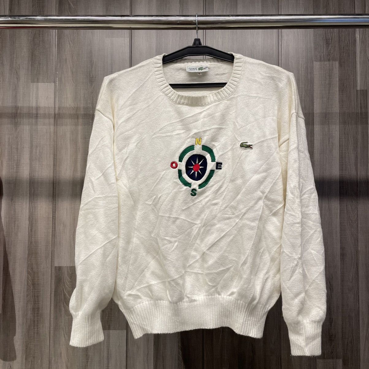 Lacoste Vintage Chemise Lacoste Sweater Size US L / EU 52-54 / 3 - 1 Thumbnail