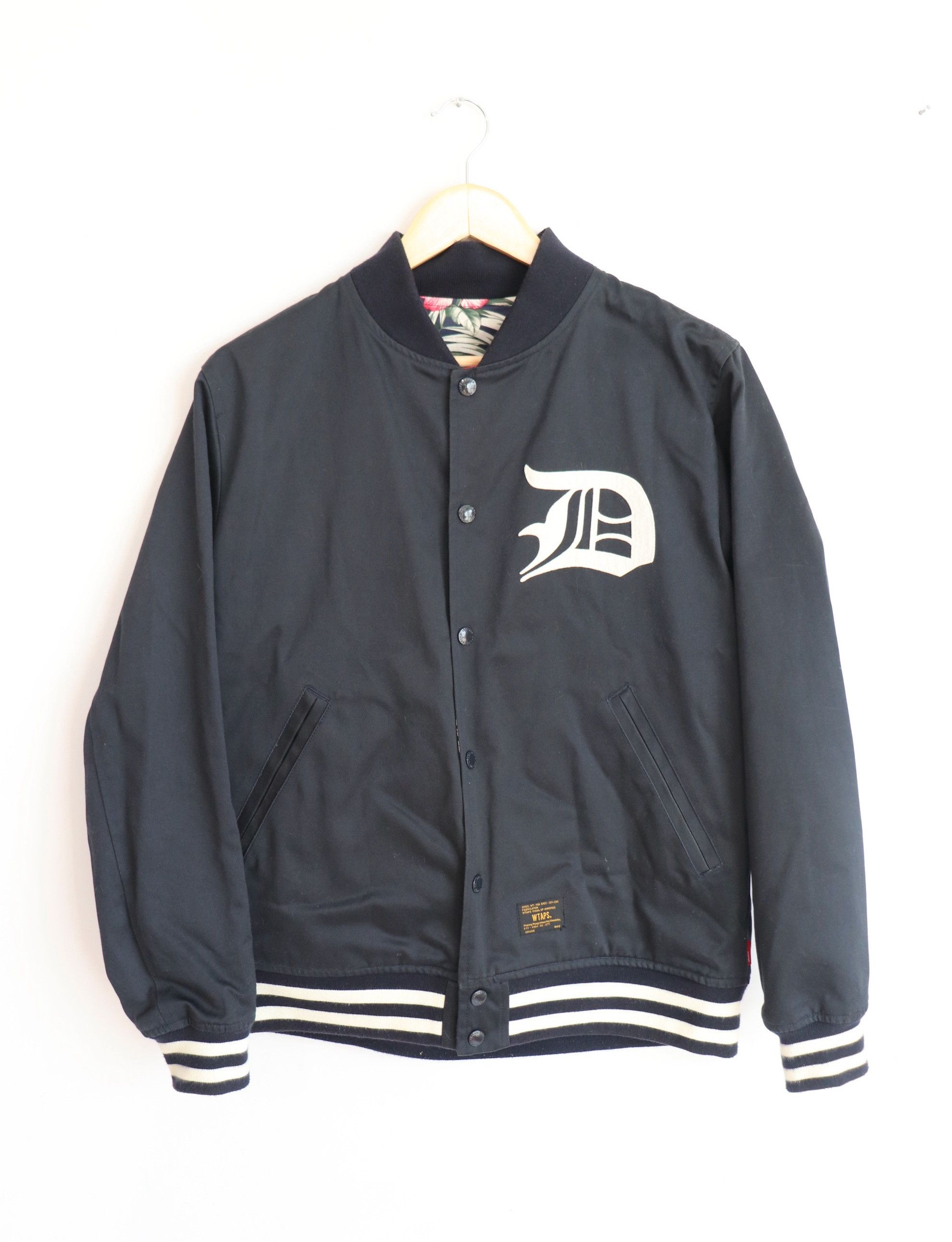 Wtaps WTAPS Reversible Floral Team Bomber Jacket Navy Men's JP M Size US M / EU 48-50 / 2 - 1 Thumbnail
