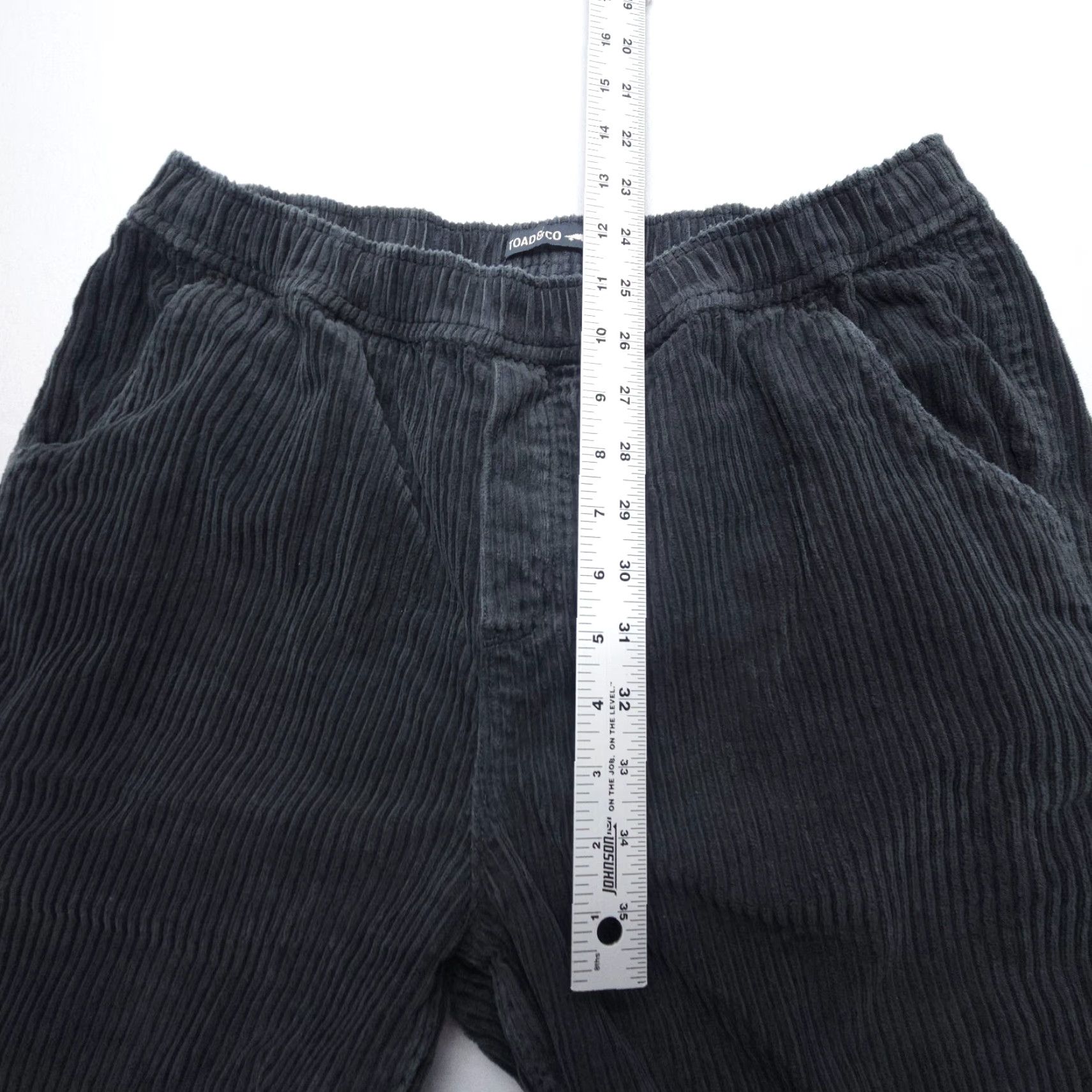 Toad&Co Toad&Co Del Rey Pull On Corduroy Pants Womens Medium Gray Wale Organic Cotton Size 32" / US 10 / IT 46 - 5 Thumbnail