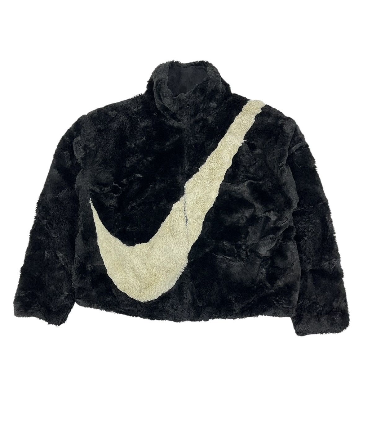 Nike Nike Big Swoosh NSW faux fur Jacket size L Size L / US 10 / IT 46 - 2 Thumbnail