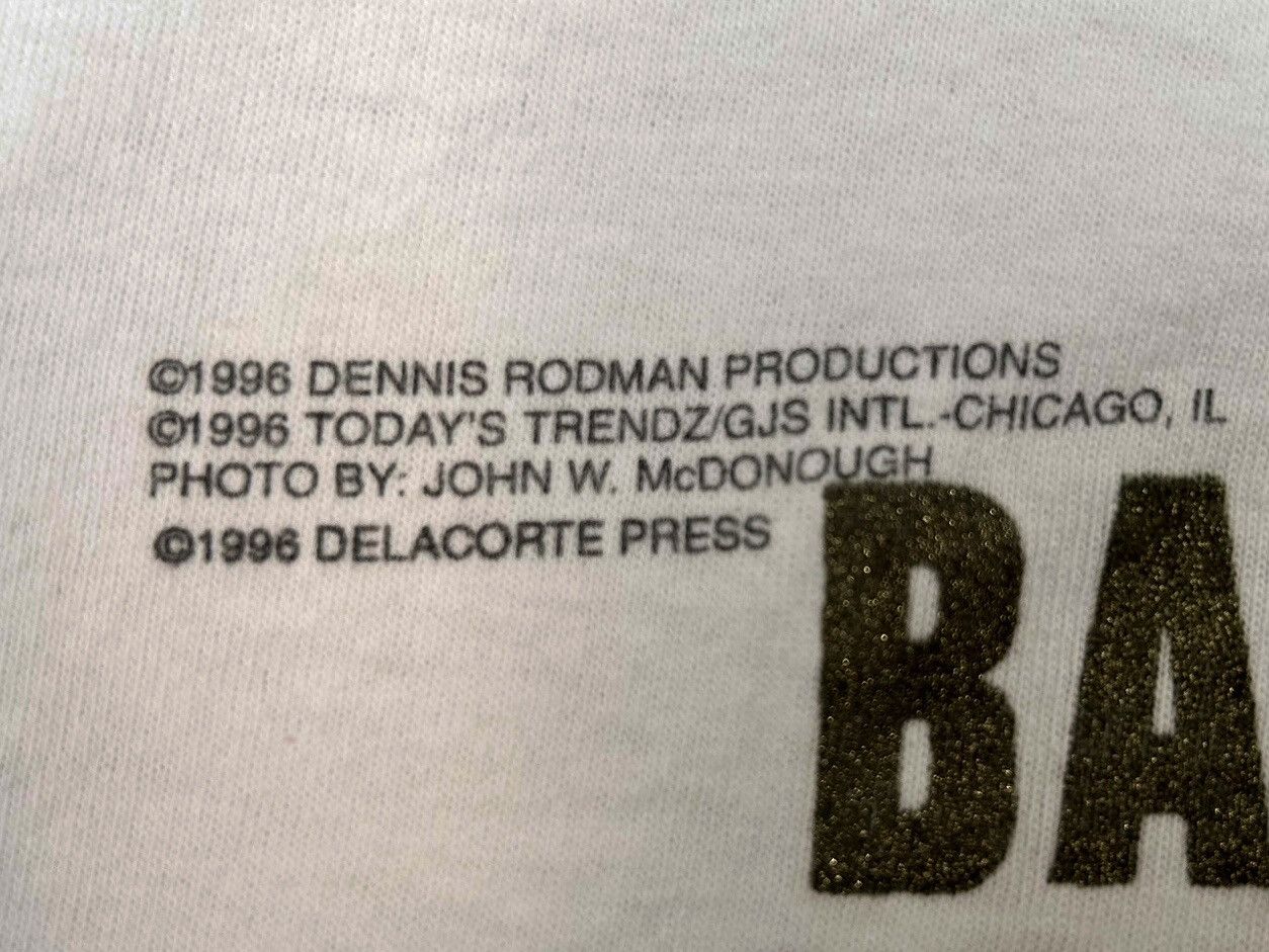 NBA × Vintage *RARE* Vintage 90s Dennis Rodman (Single Stitch) Size US L / EU 52-54 / 3 - 6 Thumbnail