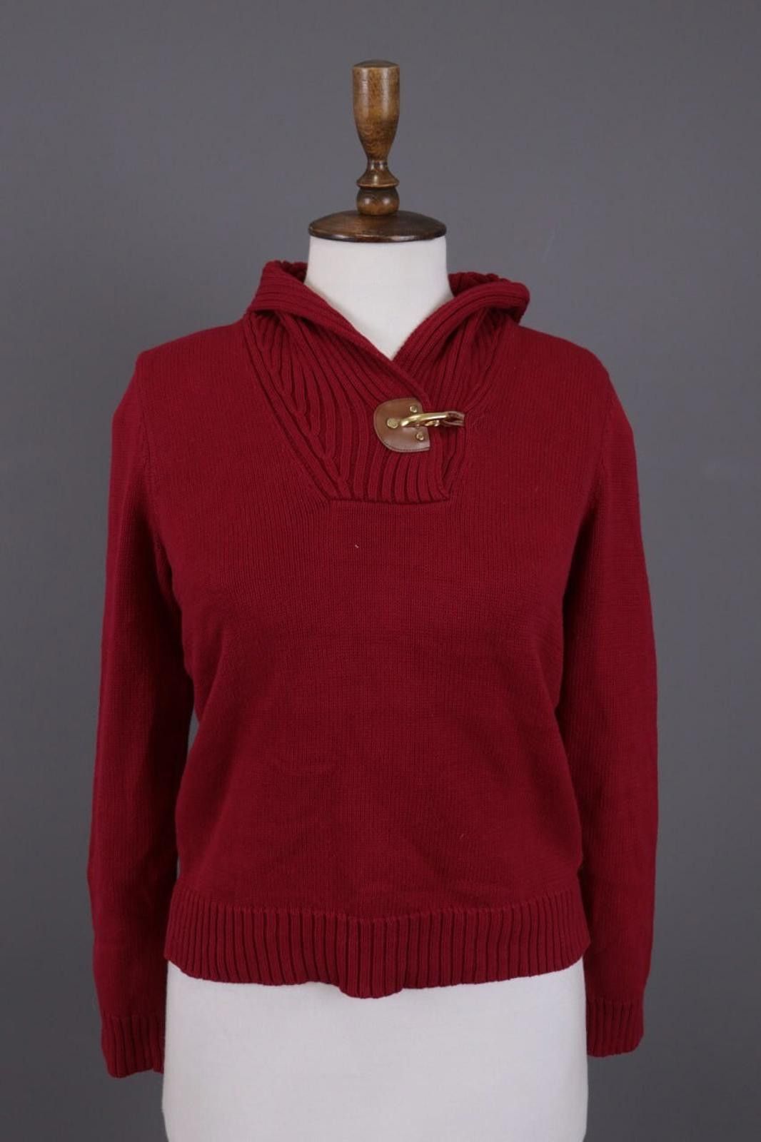 Lauren Ralph Lauren Lauren Ralph Lauren Red High Neck Jumper Sweater Size S Size S / US 4 / IT 40 - 1 Thumbnail