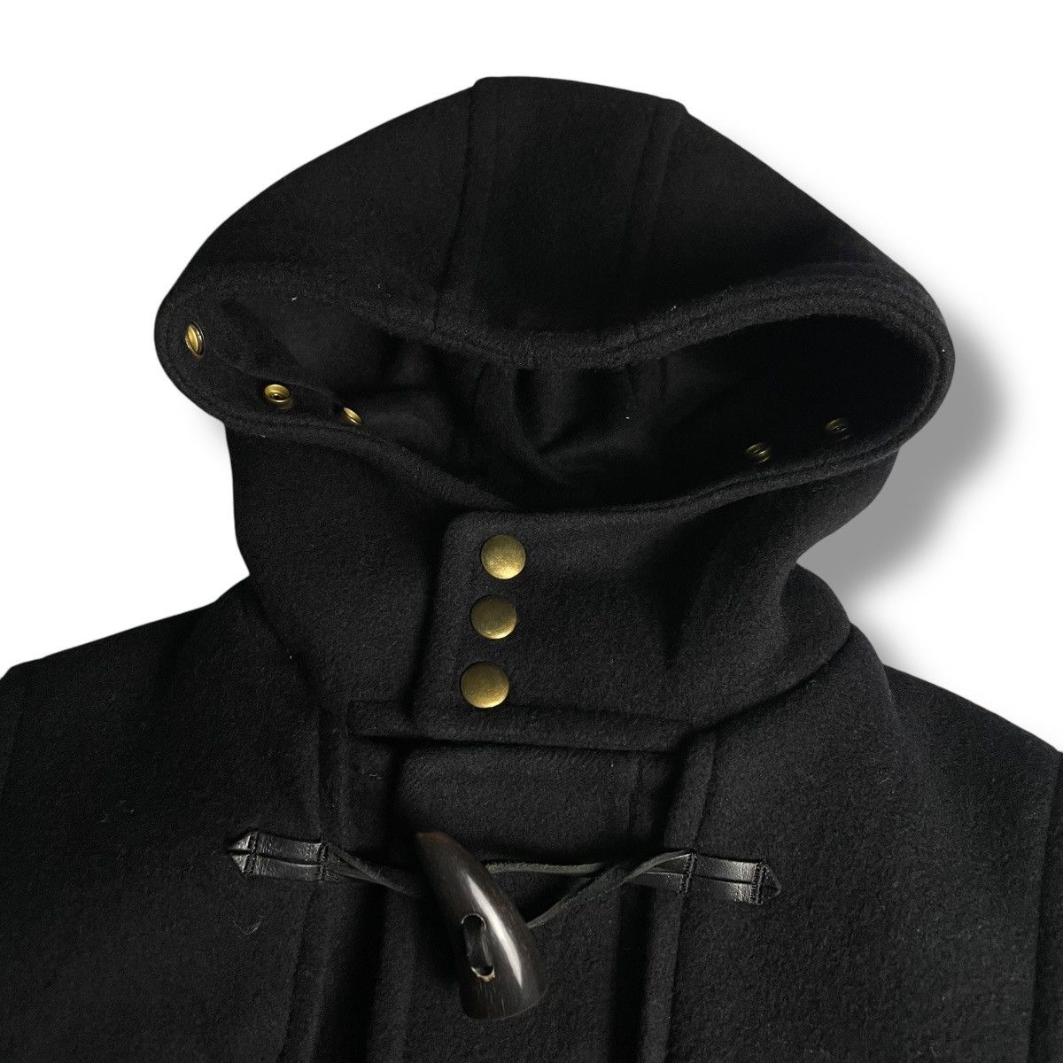 Japanese Brand × MasterPiece × SCYE 🇯🇵 MASTERPIECE x SCYE HOODED WOOL DUFFLE COAT Size US M / EU 48-50 / 2 - 6 Thumbnail