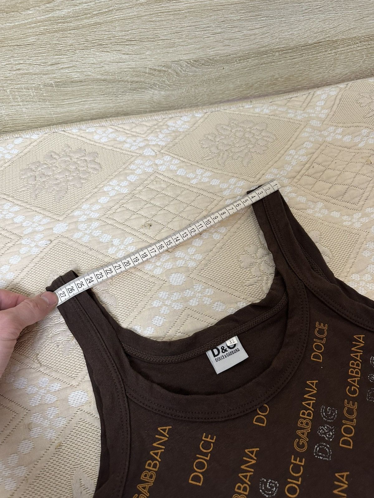 Dolce & Gabbana 🔥 Dolce & Gabbana DG Monogram Logo Vintage Tank Top Shirt Size XL / US 12-14 / IT 48-50 - 5 Thumbnail
