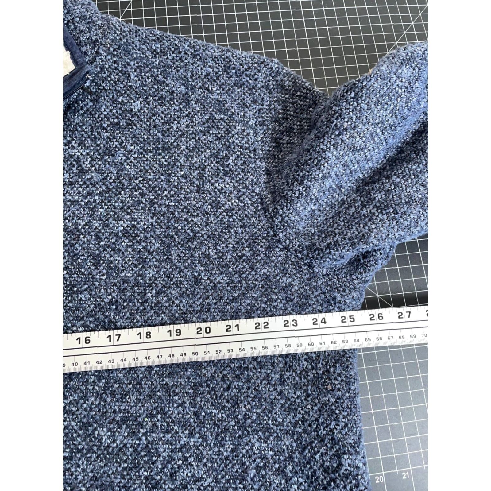 Orvis Orvis Sherpa Lined 1/4 Zip Fleece Sweater Adult XL Dark Blue Heavy Pullover Size US XL / EU 56 / 4 - 5 Thumbnail