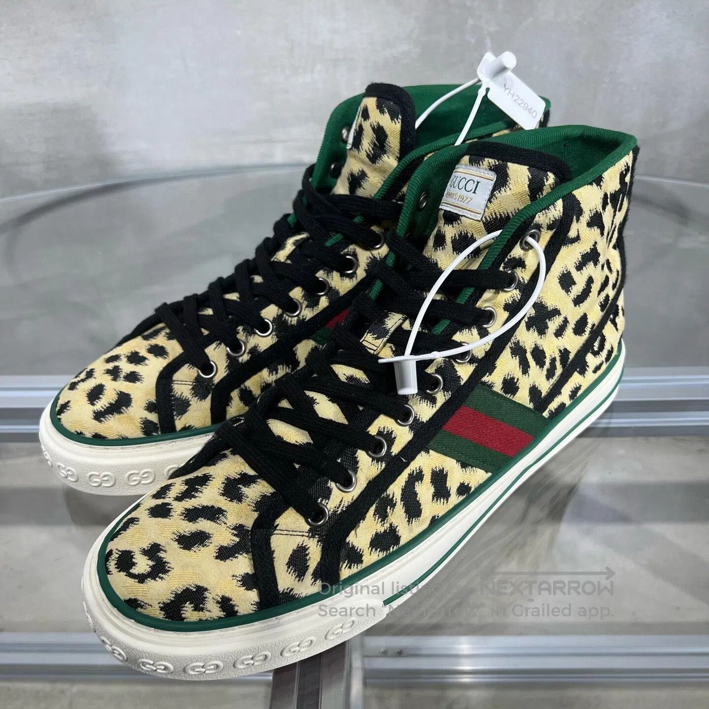 Gucci Guicci Tennis 1977 Leopard Pattern Board Shoes Size US 8.5 / EU 41-42 - 1 Thumbnail