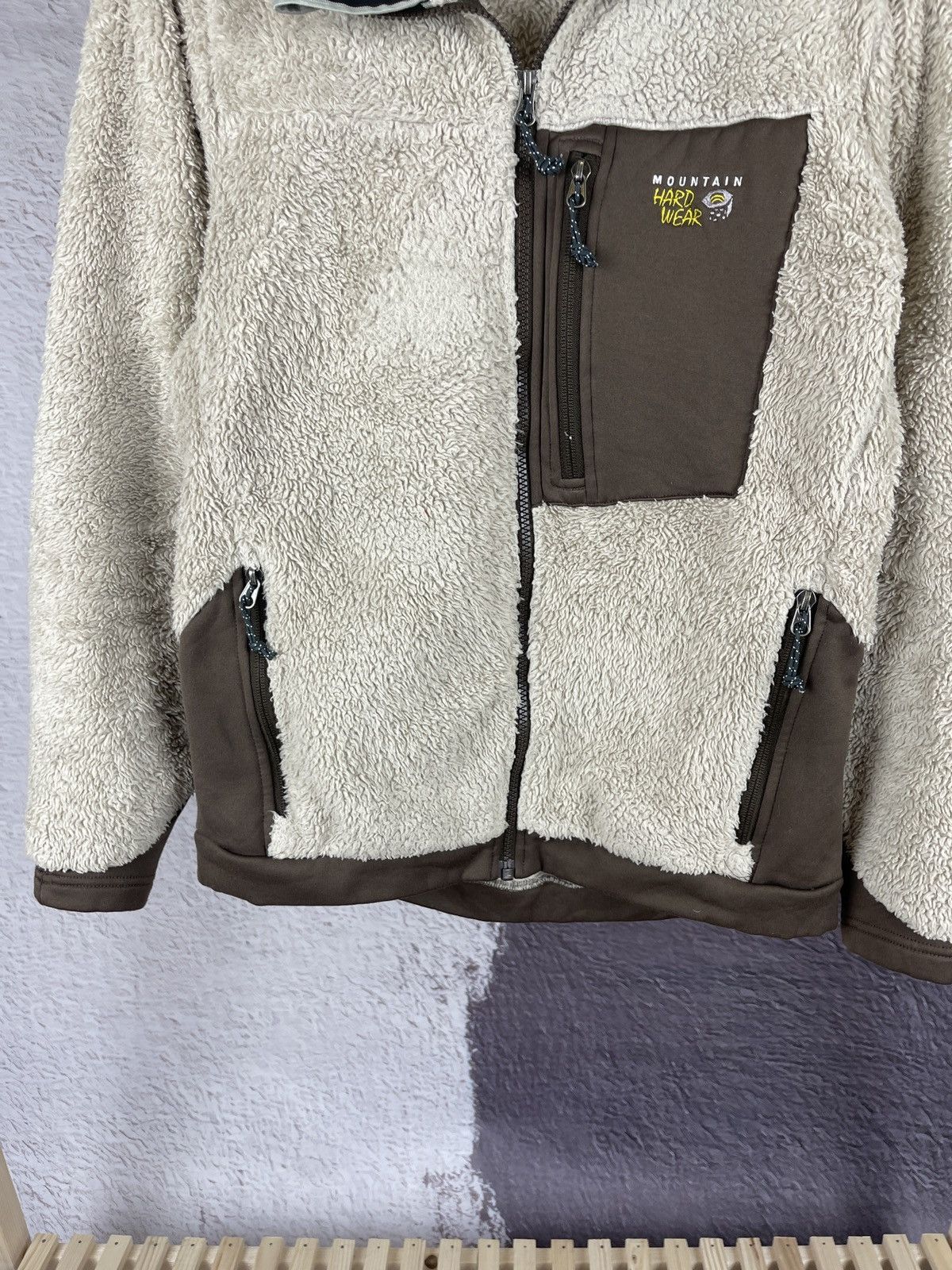 Mountain Hardwear Vintage Mountain Hardwear Fuzzy Shag Fleece Jacket Brown Size M / US 6-8 / IT 42-44 - 8 Thumbnail