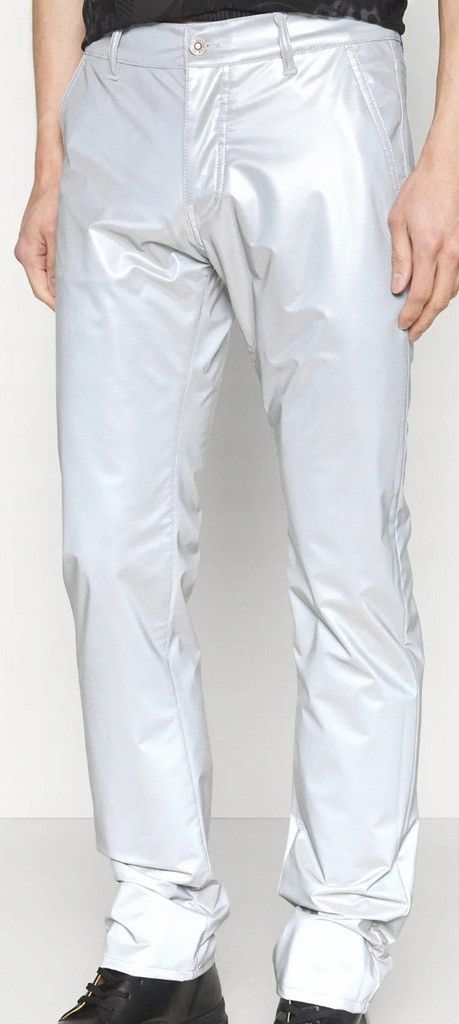 424 !DS! SS23 424 On Fairfax Reflective Grey Metallic Trousers Size US 32 / EU 48 - 6 Thumbnail