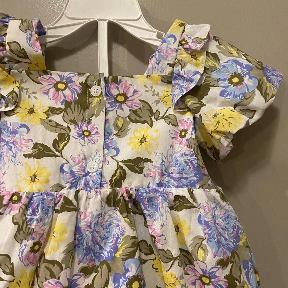 Designer Floral Fit and Flare Dress Size XXS / US 00 / IT 34 - 4 Thumbnail