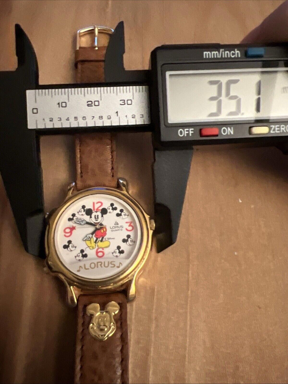 Designer Vintage Lorus Mickey Mouse Musical Watch New Battery Size ONE SIZE - 5 Thumbnail