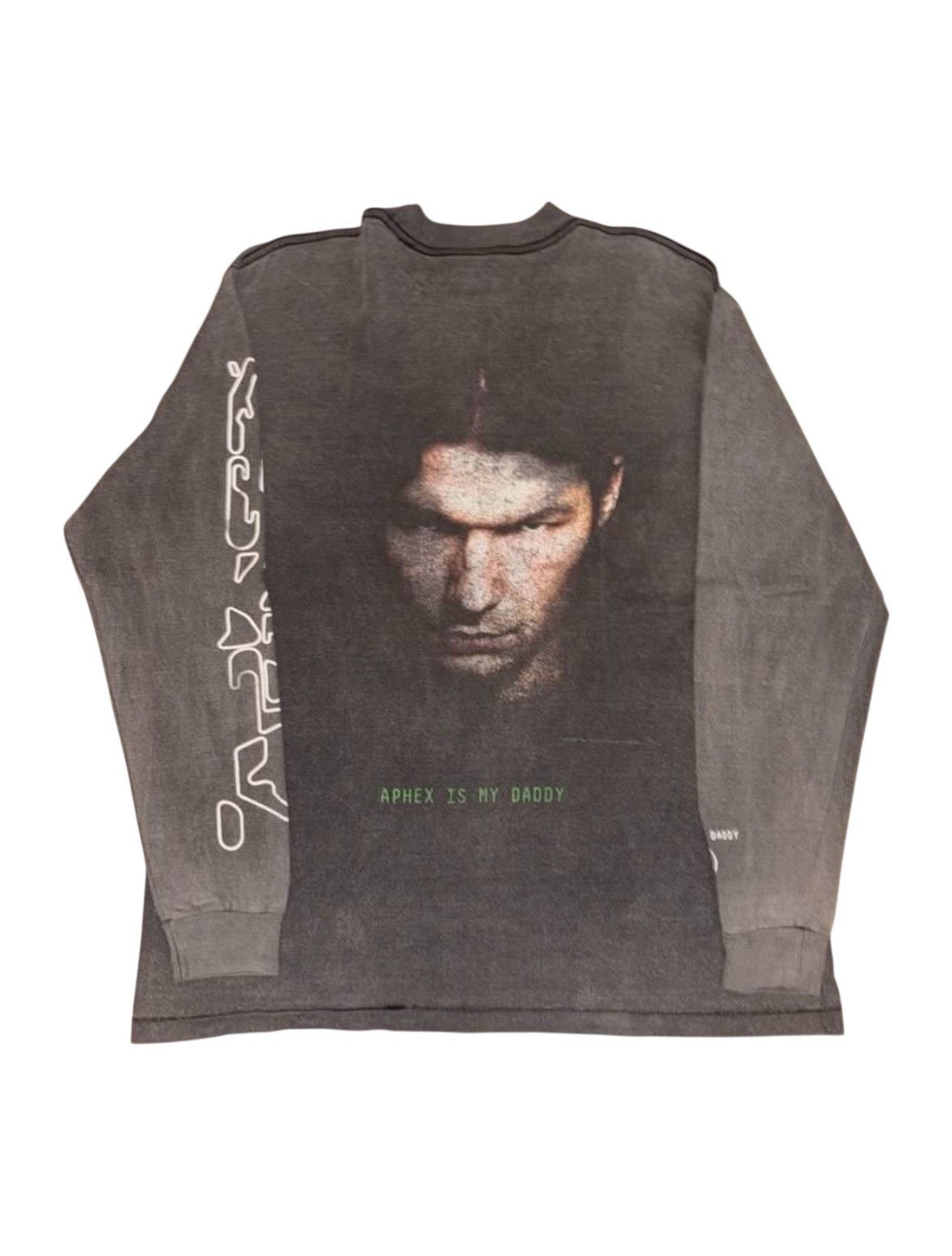 Band Tees Vintage Bootleg Aphex Twin Distressed Longsleeve Band Tshirt Size US L / EU 52-54 / 3 - 2 Thumbnail