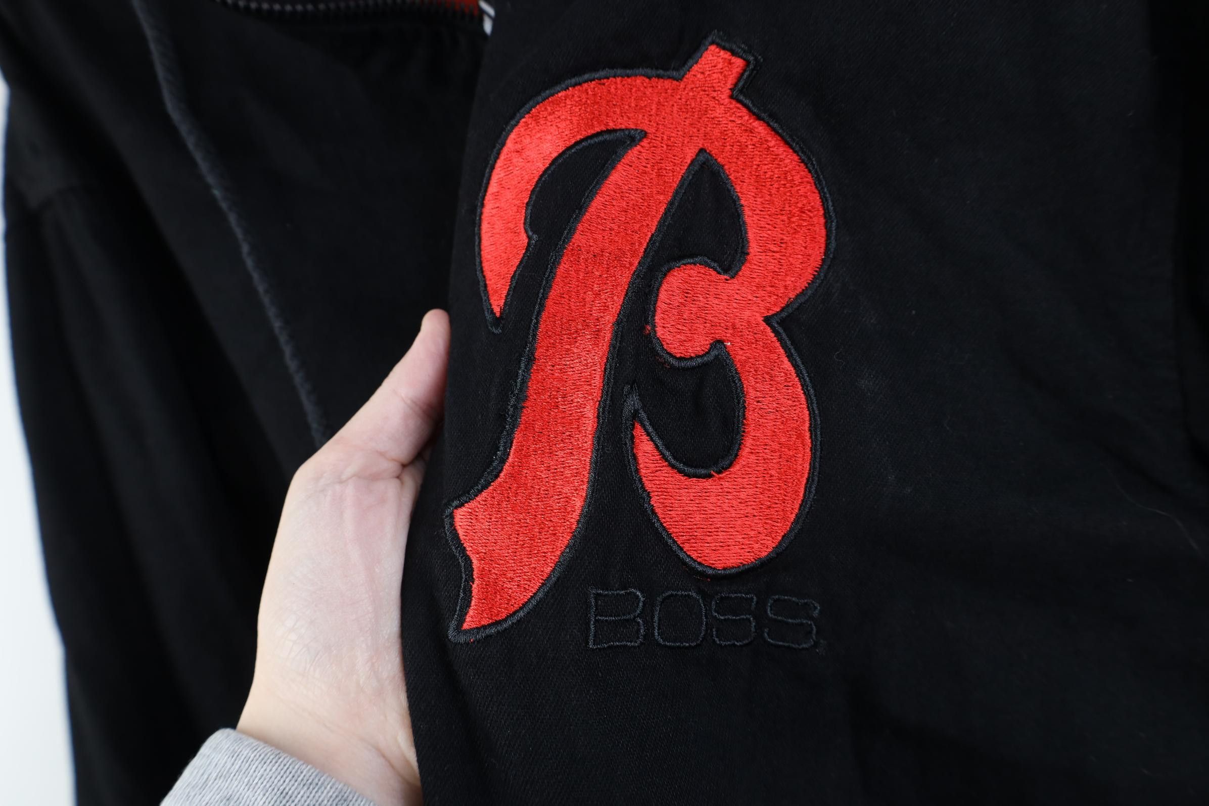 Vintage Vintage 90s Streetwear Boss Lined Hooded Full Zip Jacket Size US XXL / EU 58 / 5 - 4 Thumbnail