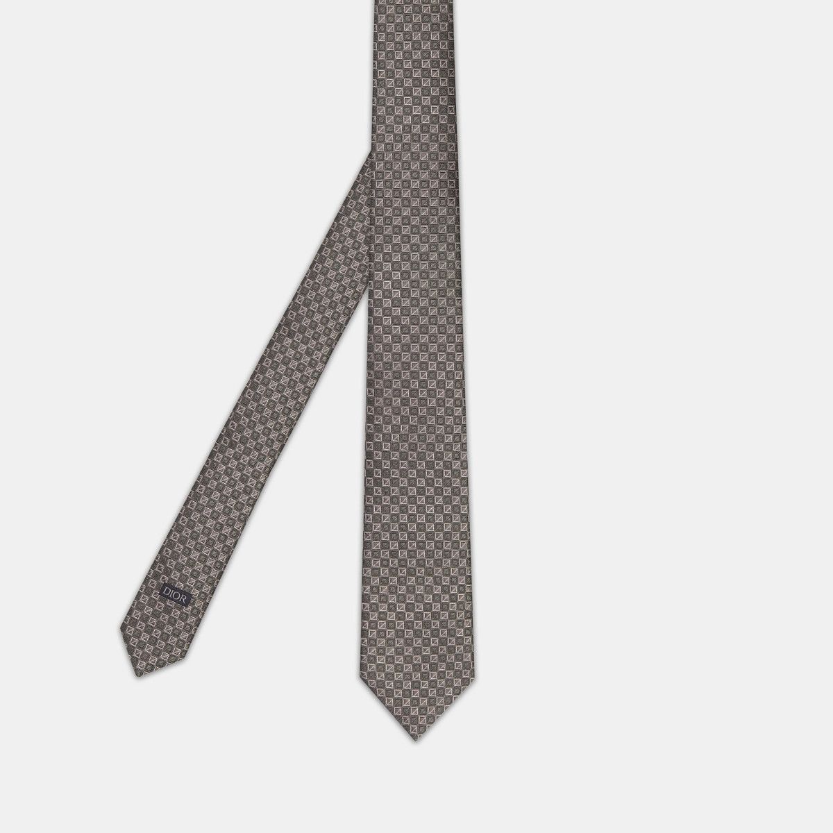 Dior o1bcso1str0126 Size:OS/Micro Cd Diamond Tie in Grey/White Size ONE SIZE - 2 Thumbnail