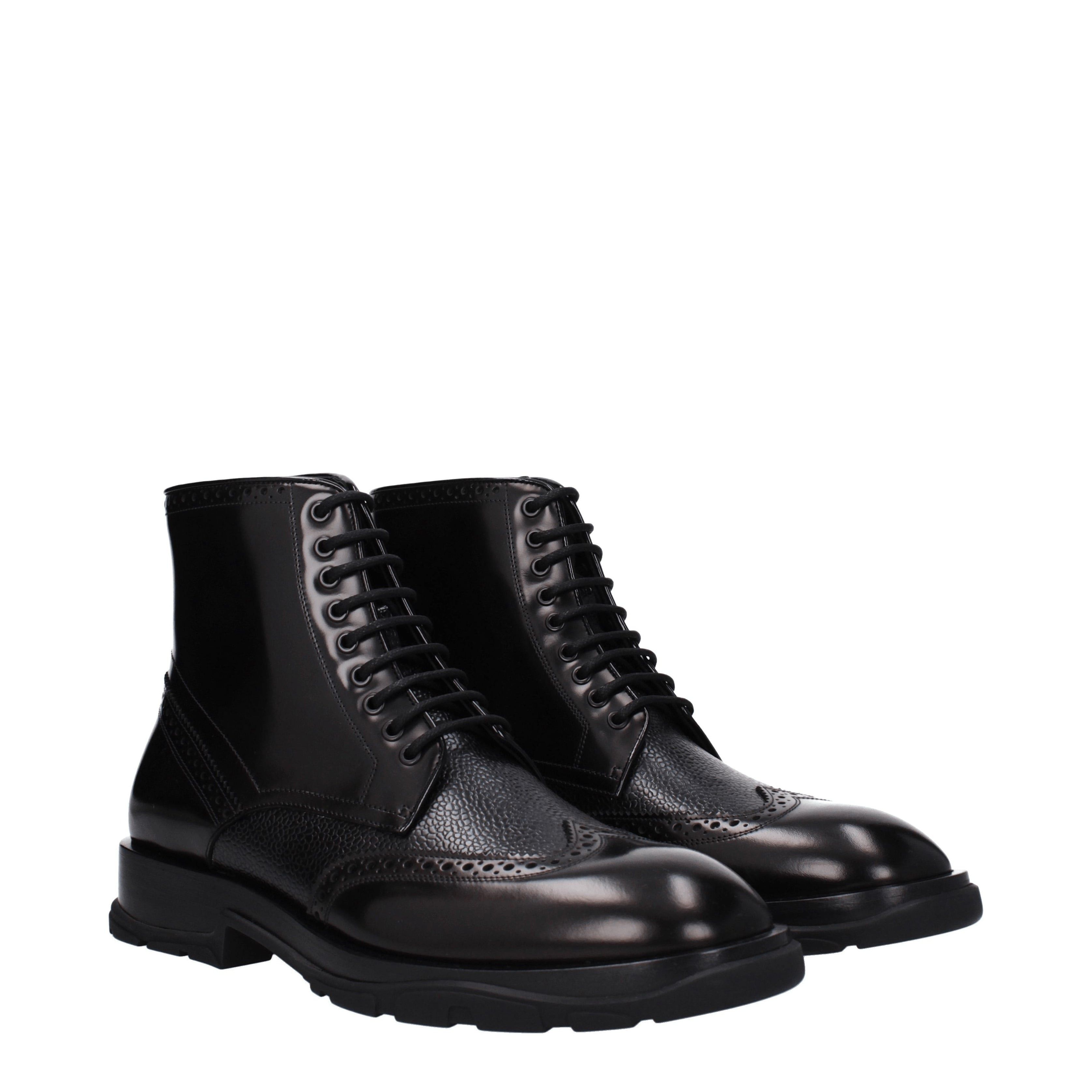 Alexander McQueen Ankle Boots in Leather Size US 7 / EU 40 - 1 Thumbnail