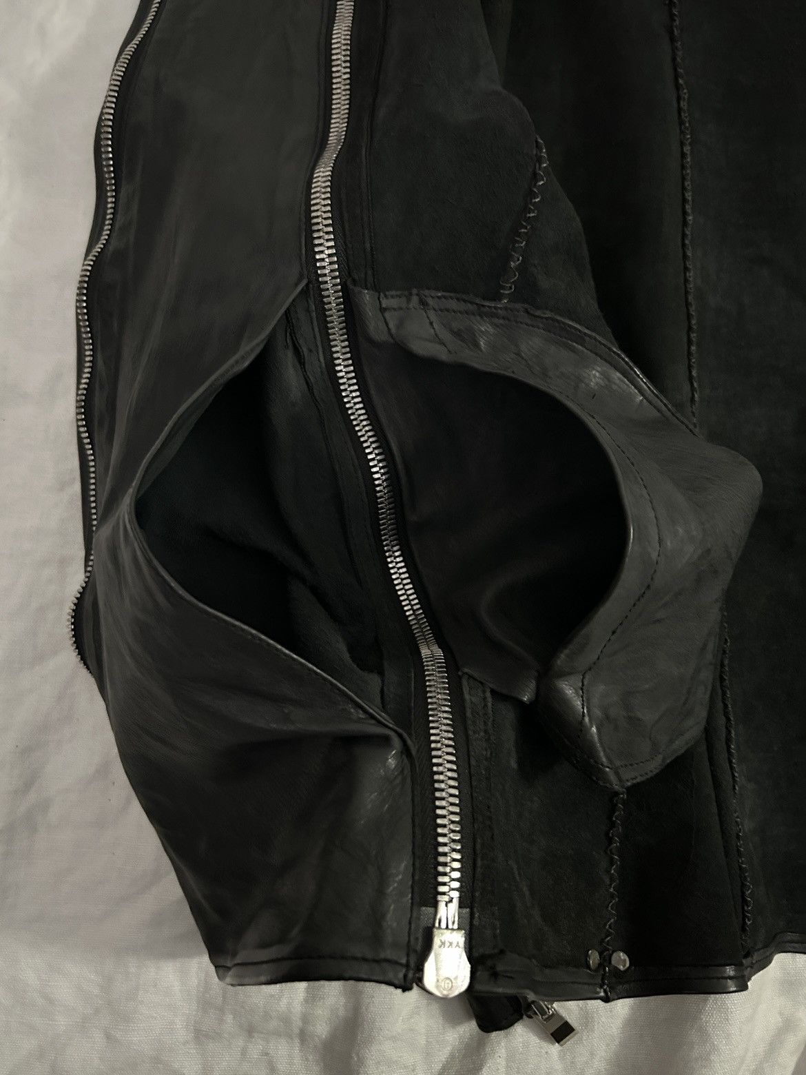 Incarnation Incarnation Zipper Sleeve Leather Jacket Size US S / EU 44-46 / 1 - 21 Thumbnail