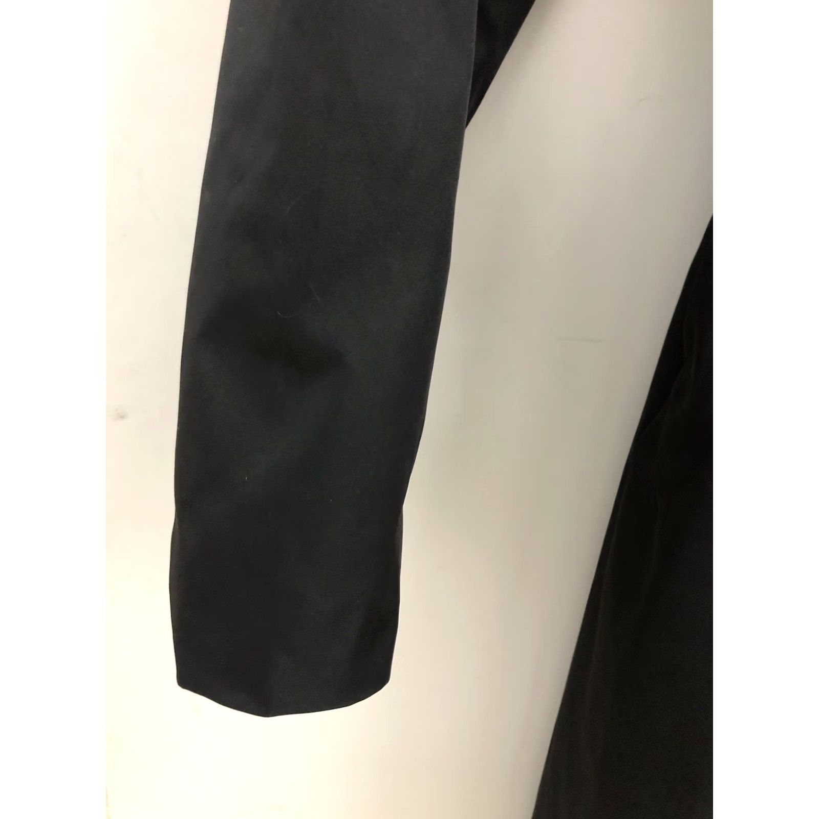 Vintage Samuel Dong Womens Large Coat Belted Fit & Flare Jacket Black & Silver Hardware Size L / US 10 / IT 46 - 3 Thumbnail