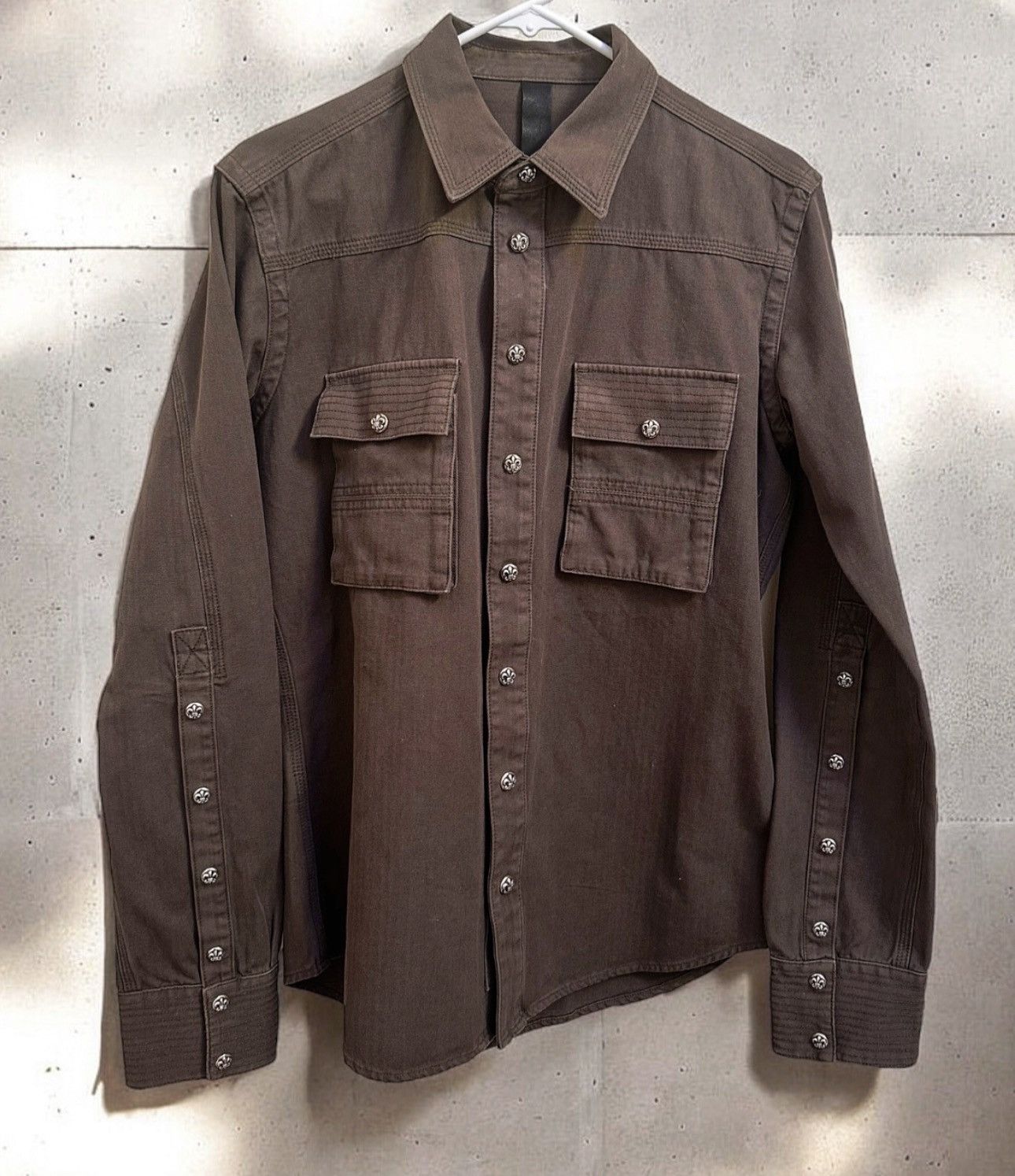 Chrome Hearts Chrome Hearts Fleur Patch Work Dog Jacket / Button Up Shirt Size US M / EU 48-50 / 2 - 2 Thumbnail
