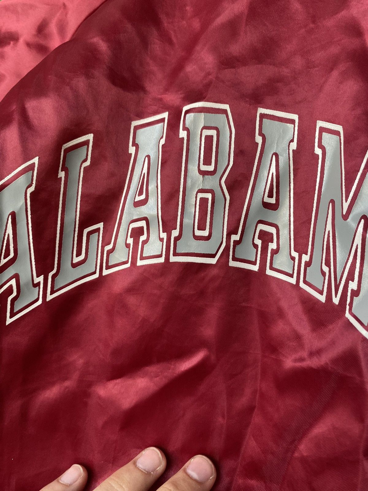 Vintage VNTG 90s USA Locker Line Red Jacket Crimson Tide Alabama Size US S / EU 44-46 / 1 - 18 Thumbnail