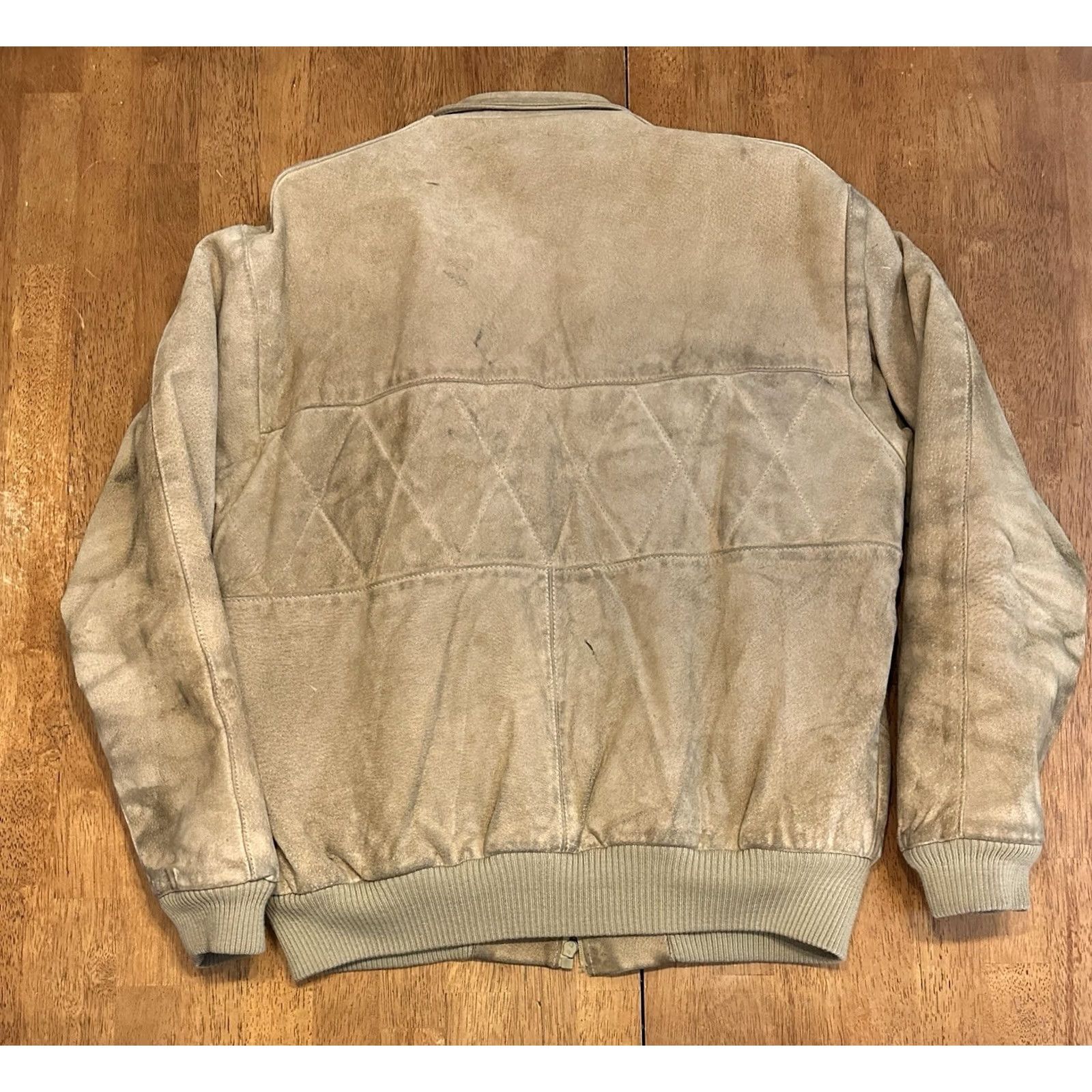 C&A VINTAGE C&A Pig Suede Leather Jacket Medium Broken Zipper Flannel Lined 80s Size US M / EU 48-50 / 2 - 4 Thumbnail