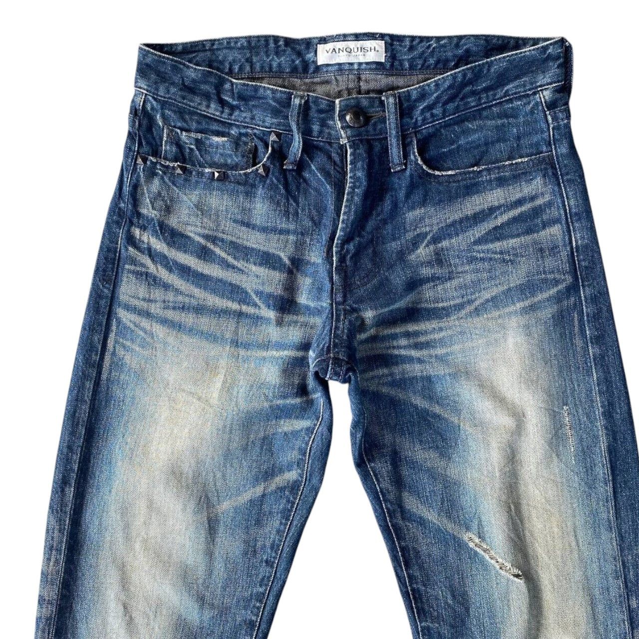 Ryoko Rain RYO ISHIKAWA BY VANQUISH TOKYO JAPAN DISTRESSED BLUEWASH Size US 28 / EU 44 - 12 Thumbnail