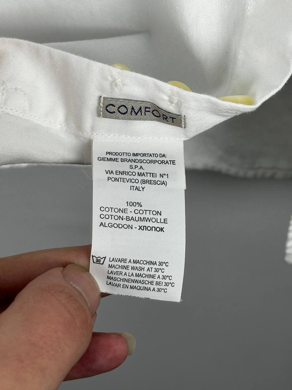 Tintoria Mattei Tintoria Mattei Luxury White Formal Italian Shirt Size US M / EU 48-50 / 2 - 8 Thumbnail