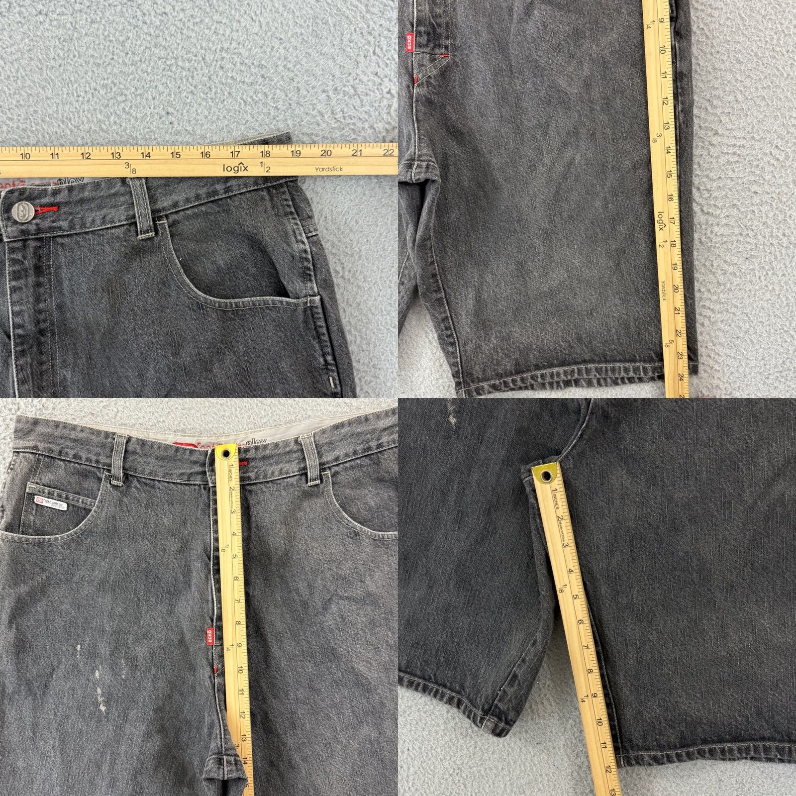 Ecko Unltd. VINTAGE Ecko Unltd. Jeans Shorts Bermuda 40 Mens Black 90s Grunge Hip Hop 5-Pocket Relaxed Denim" Size US 40 / EU 56 - 8 Thumbnail