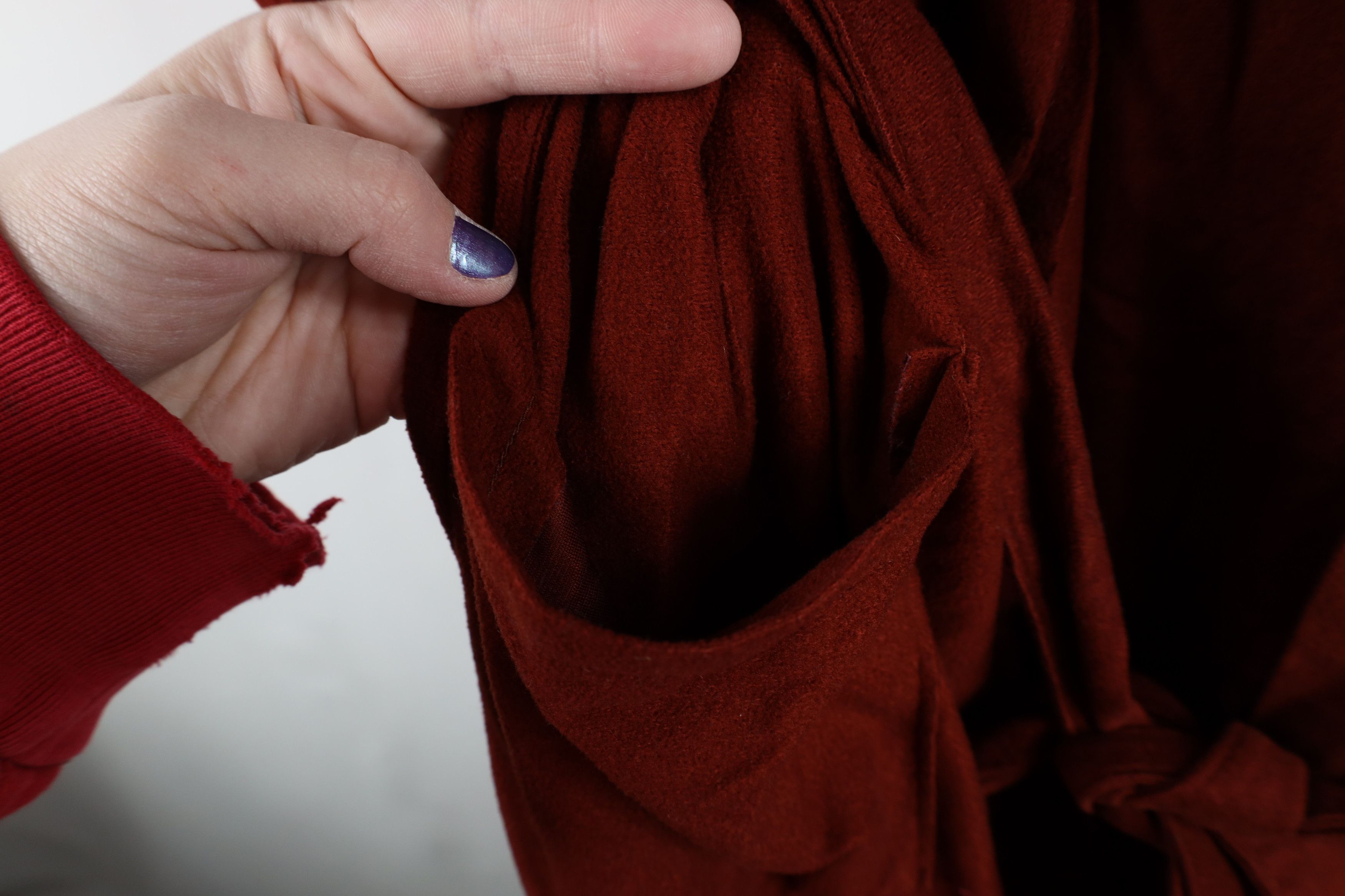 Vintage Vintage 70s Streetwear Distressed Velour Belted Bath Robe Size US L / EU 52-54 / 3 - 4 Thumbnail