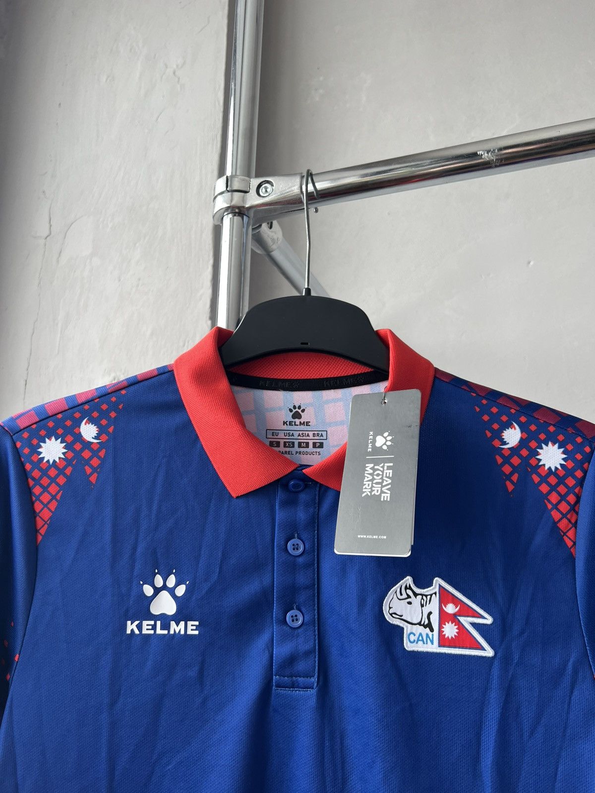 Other NEW! 2022/23 NEPAL TEAM WORLD CUP CRICKET SHIRT JERSEY KELME Size US M / EU 48-50 / 2 - 5 Thumbnail