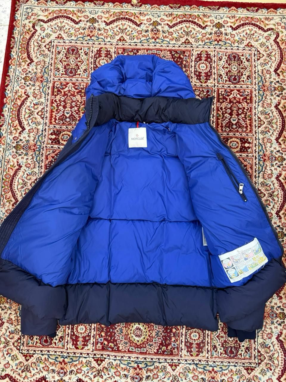 Moncler Moncler Mens Puffer Jacket Size 3 Dimier Blue Size US L / EU 52-54 / 3 - 2 Thumbnail