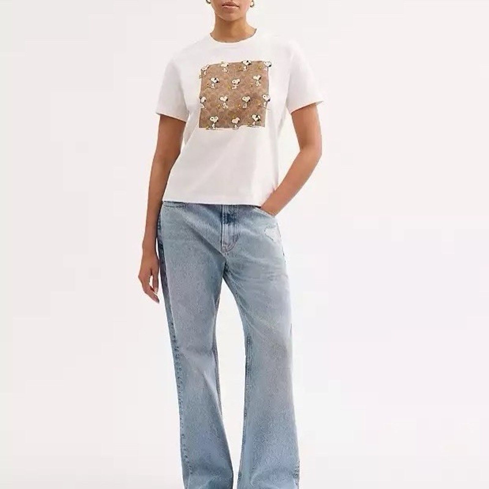 Coach NWT Coach X Peanuts Woman Snoopy T Shirt Cotton CBF06 M Size M / US 6-8 / IT 42-44 - 6 Thumbnail