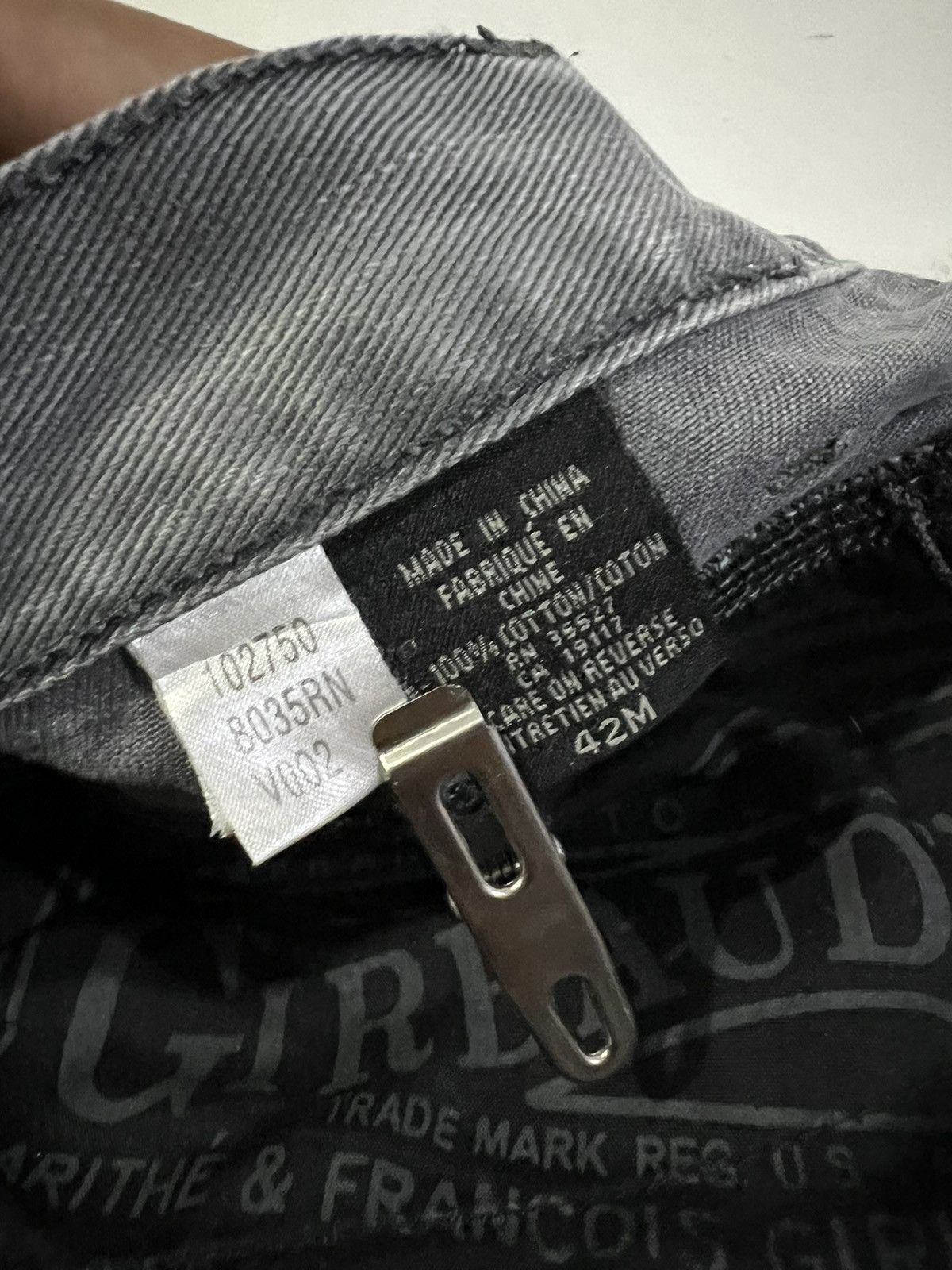 Designer × Marithe + Francois Girbaud Marithe Francois Girbaud Grey Loose Fit Baggy Jeans Size US 42 / EU 58 - 10 Thumbnail