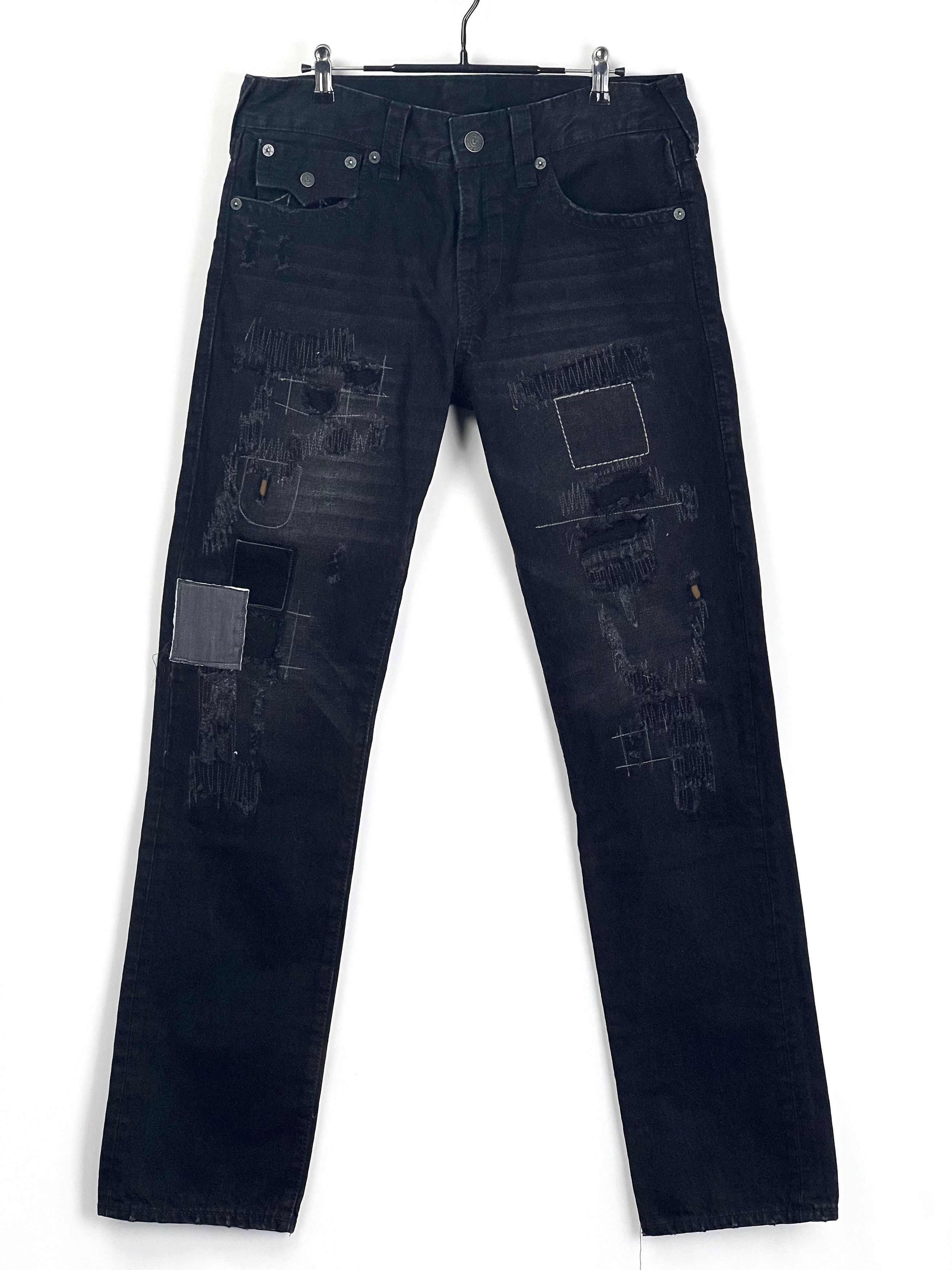 True Religion Sample*True Religion Jean Distressed Destroyed Embroidered Size US 34 / EU 50 - 1 Thumbnail