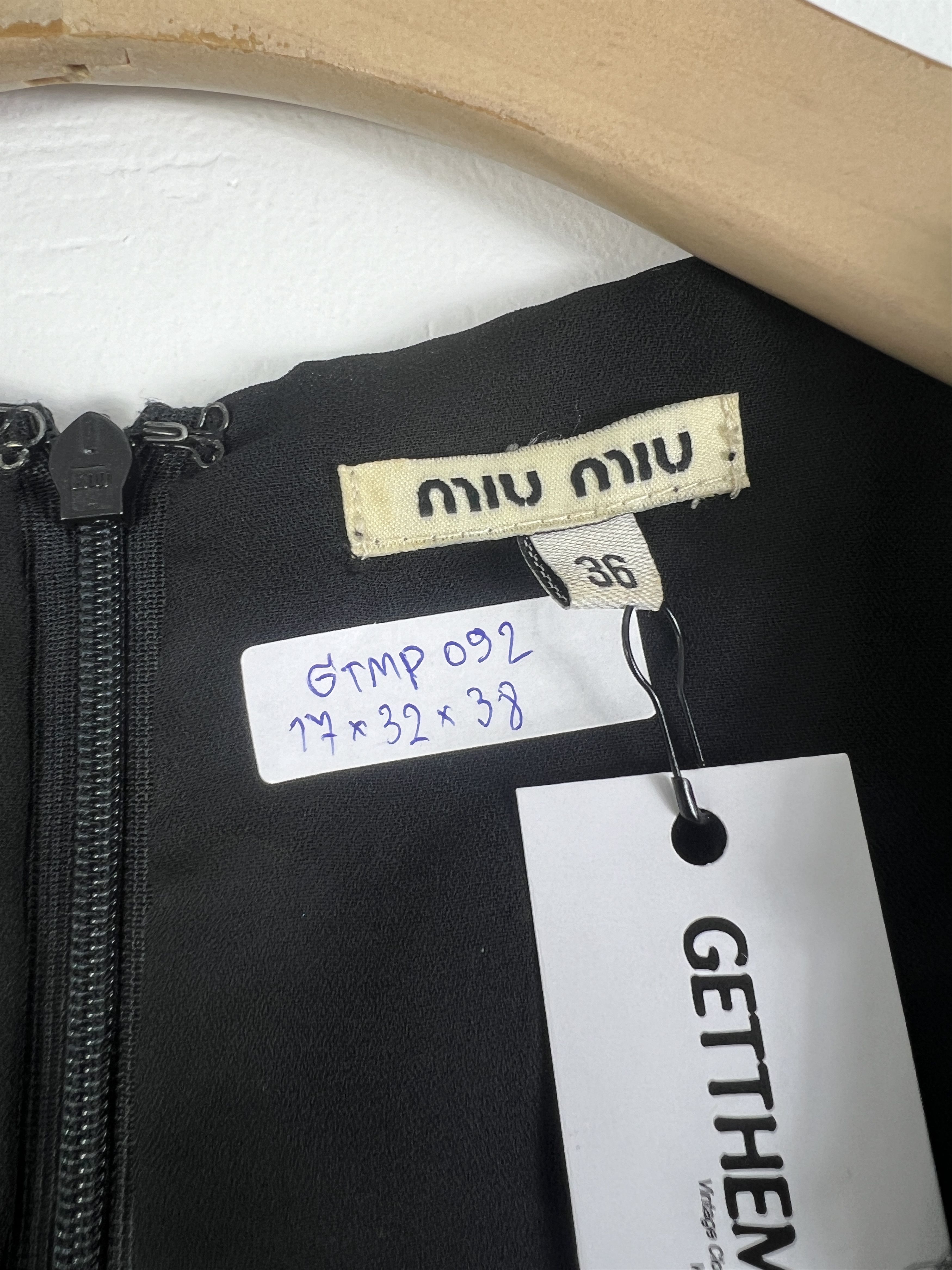 Japanese Brand × Miu Miu Miu Miu Linen Mini Dress (36) GTMP092 Size XS / US 0-2 / IT 36-38 - 3 Thumbnail