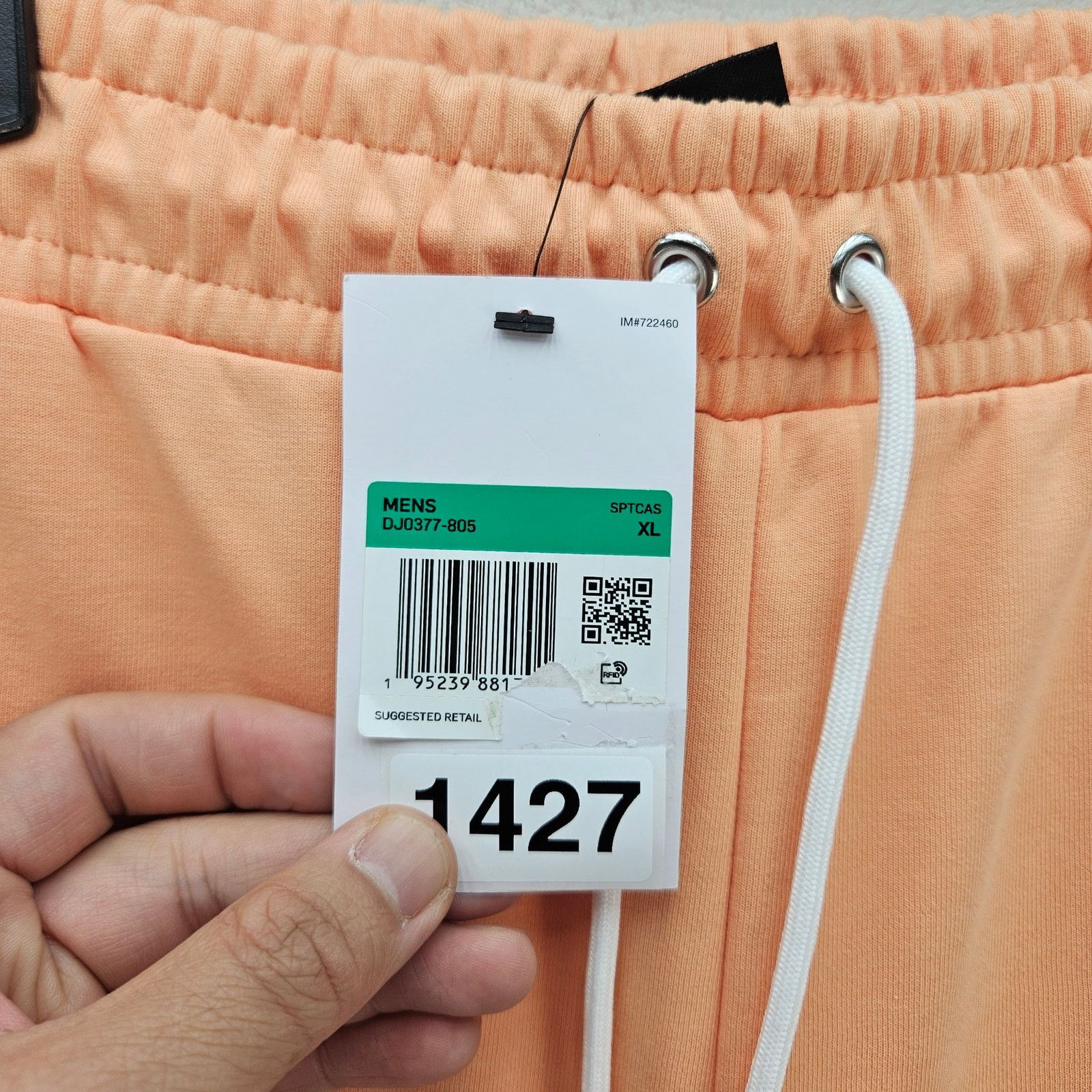 Nike NIKE GENDER NEUTRAL XLARGE COMFY ORANGE SHORTS DJ0377-805 Size US 40 / EU 56 - 2 Thumbnail
