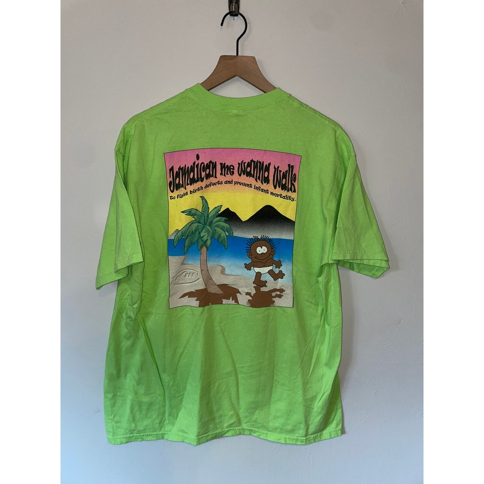 Anvil Vintage Walk America Shirt Fight Birth Defects Baby XL 2001 Size US XL / EU 56 / 4 - 1 Thumbnail