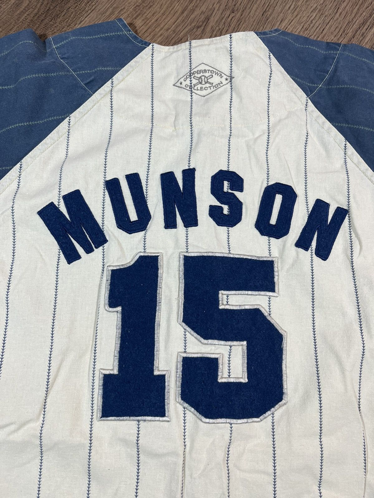 New York Yankees Vintage 90s Munson NY Yankees Jersey Size US XL / EU 56 / 4 - 12 Thumbnail