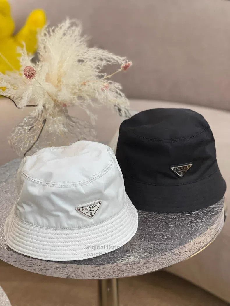 Prada Triangle black fisherman's hat