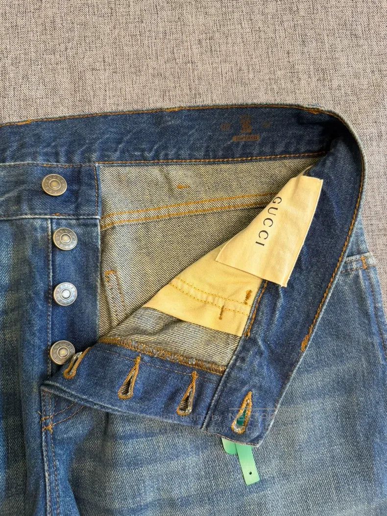 Gucci Gucci Striped webbing tapered jeans Size US 36 / EU 52 - 4 Thumbnail