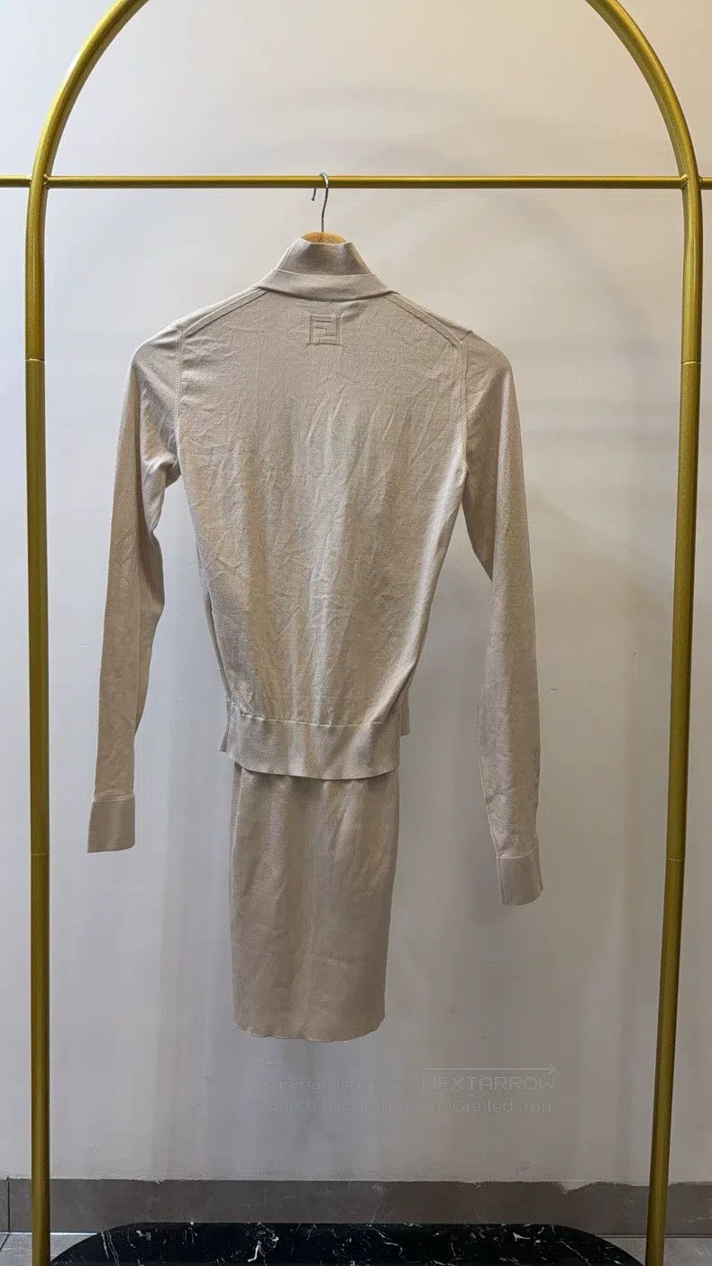 Fendi Fendi Solid Color Fake Two-Piece Long Sleeve Dress Size XXS / US 00 / IT 34 - 2 Thumbnail