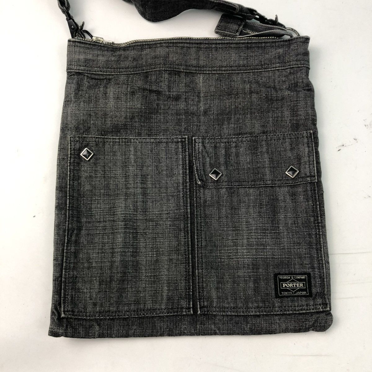 Porter ‼️YES‼️ PORTER DENIME CROSSBODY SLING BAG Size ONE SIZE - 2 Thumbnail