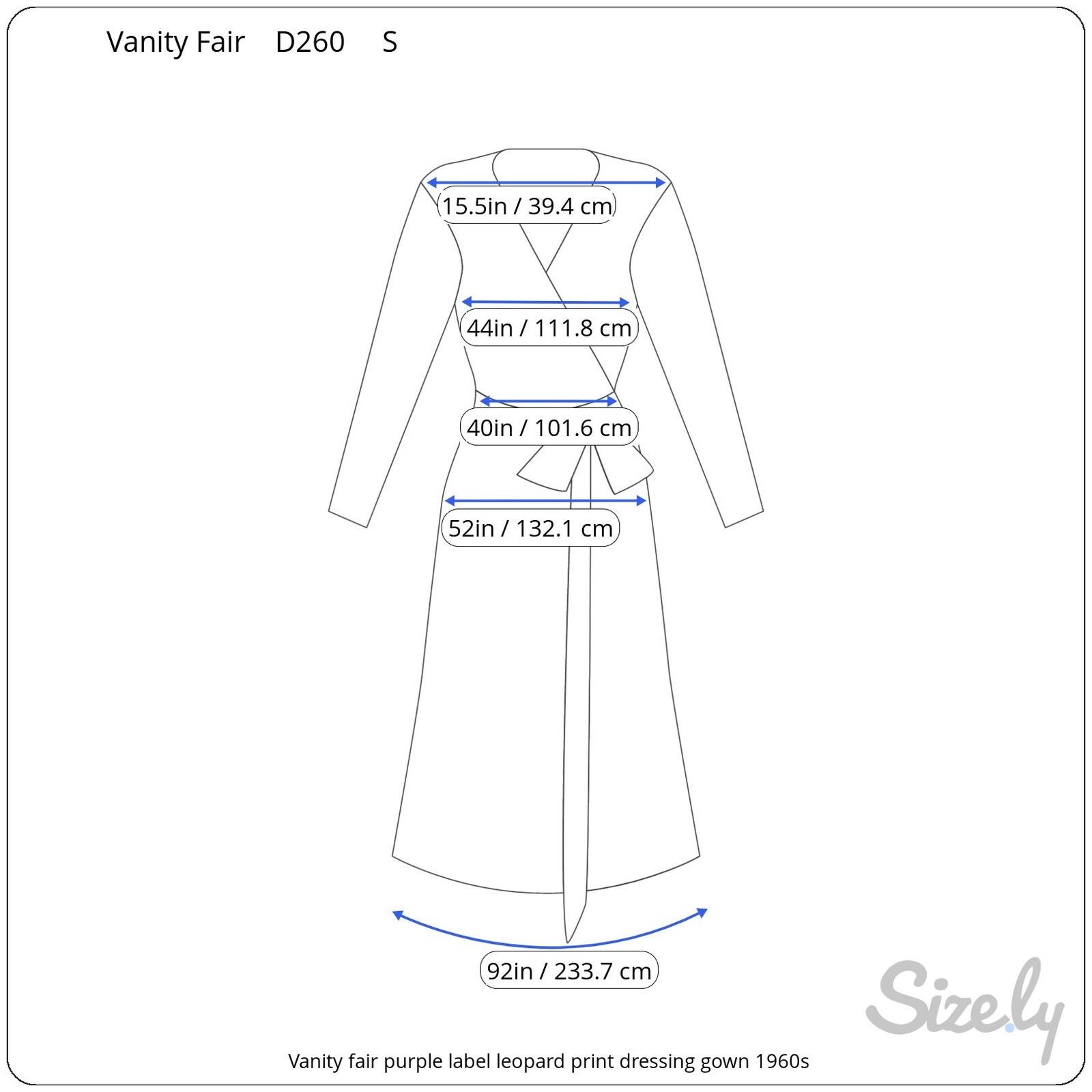 Vintage Vanity fair purple label leopard print dressing gown 1960s Size ONE SIZE - 10 Thumbnail