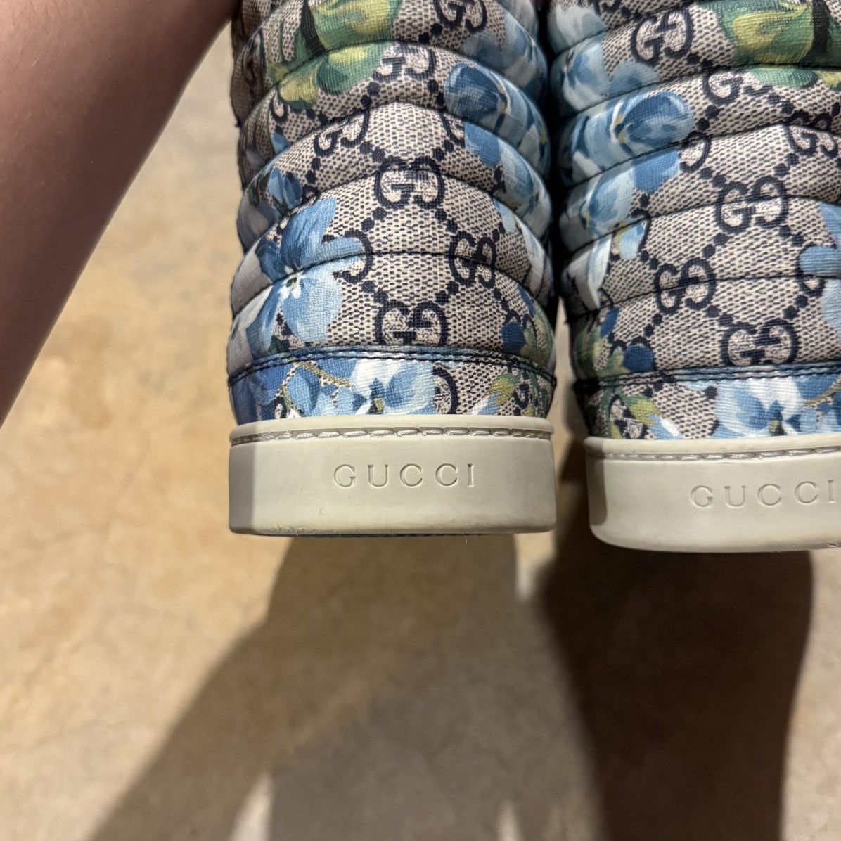 Gucci Gucci GG Supreme Bloom Print High Top Sneakers US 11.5 Size US 11.5 / EU 44-45 - 7 Thumbnail