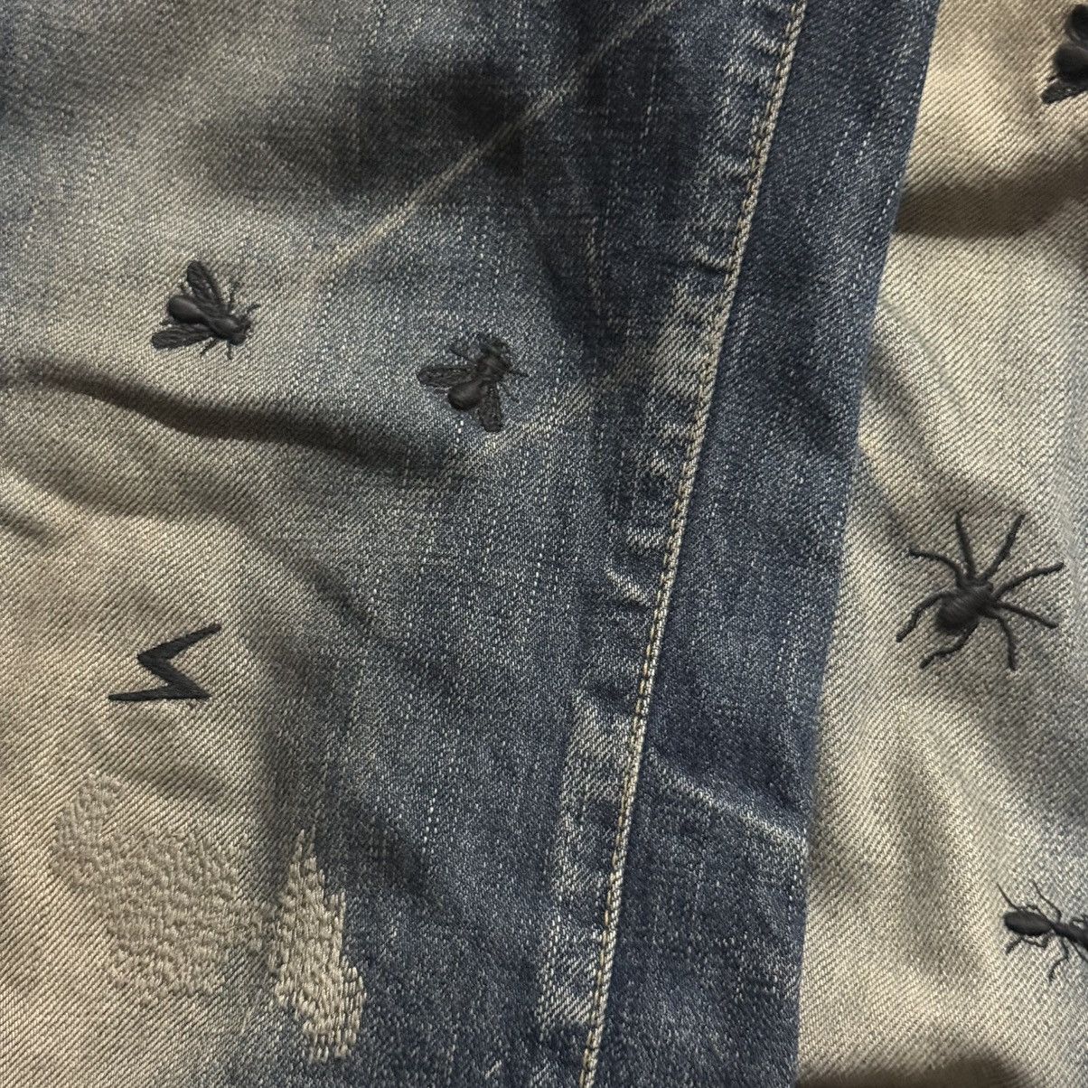 Undercover Undercover AW06 “But Beautiful V / GuruGuru” Bug Denim Size 29" - 9 Thumbnail