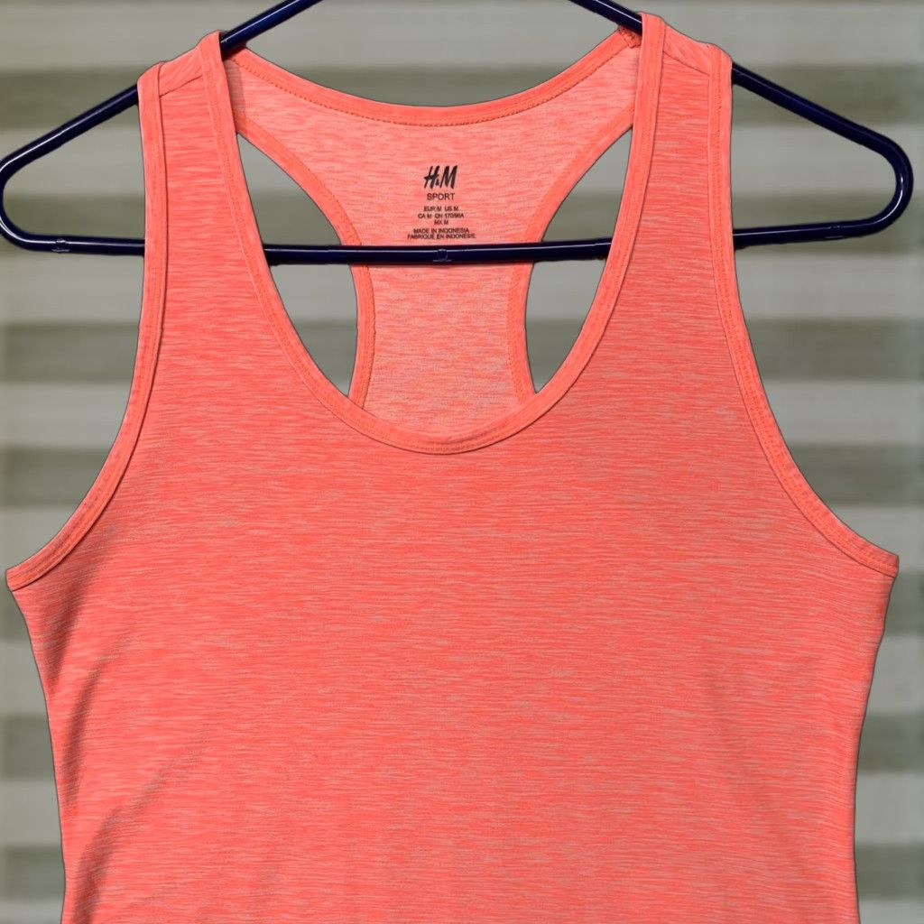 H&M H&M Sport Racerback Tank Top Women’s M Heather Orange Dance Fitness Activewear Size M / US 6-8 / IT 42-44 - 1 Thumbnail