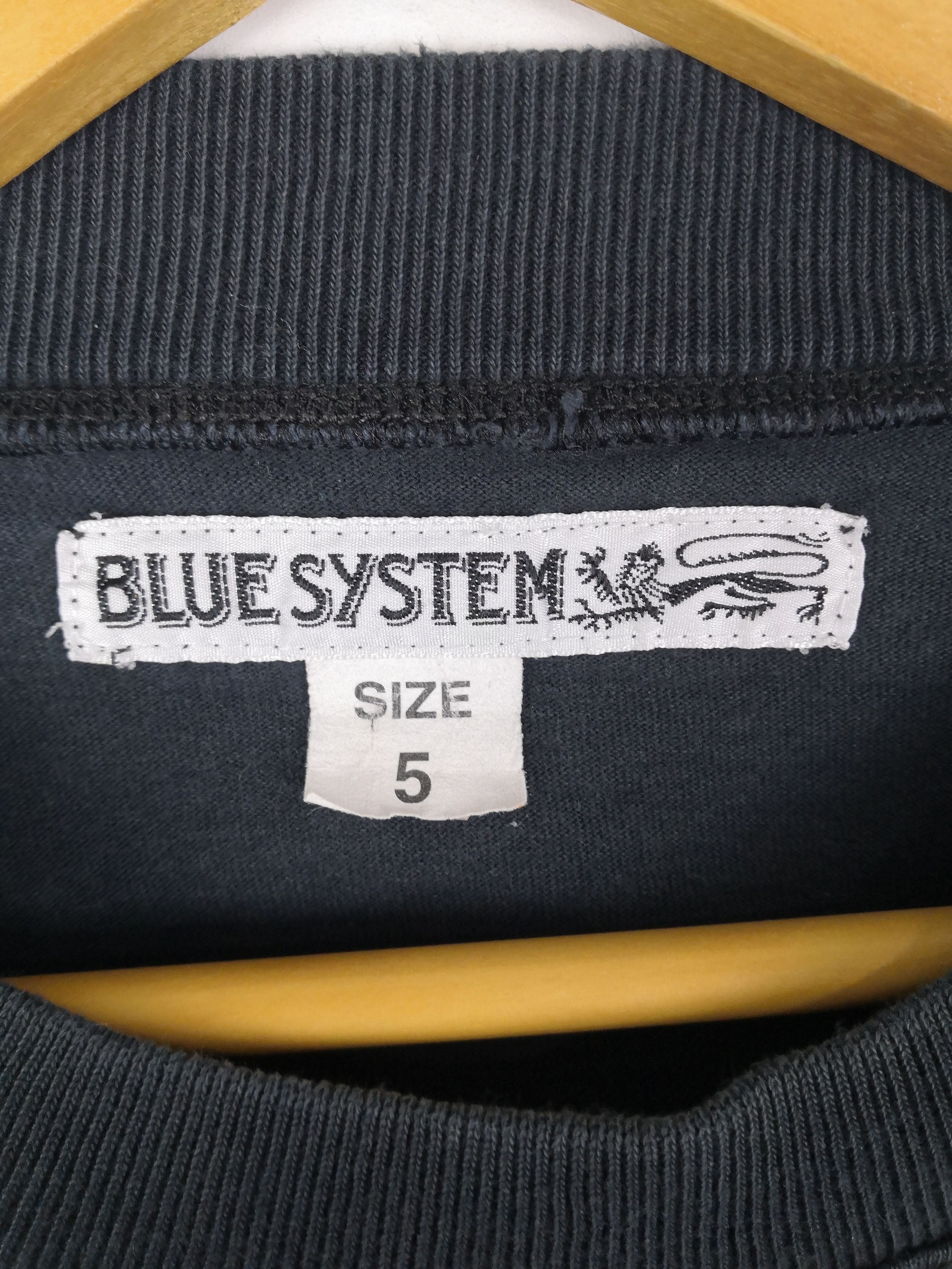 Vintage Vintage Blue System T-Shirt Long Sleeve Big Logo Art Size US XXL / EU 58 / 5 - 4 Thumbnail