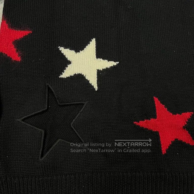 Givenchy Givenchy Openwork Five-Star Wool Mohair Sweater Size US S / EU 44-46 / 1 - 4 Thumbnail