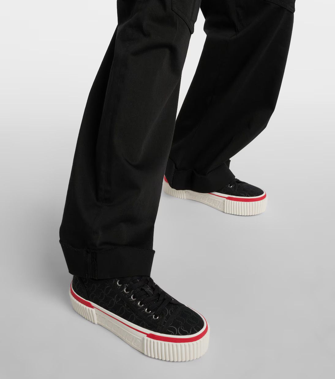 Christian Louboutin o1s1wg110125 Super Pedro Cl Platform Sneakers in Black Size US 10 / IT 40 - 5 Thumbnail