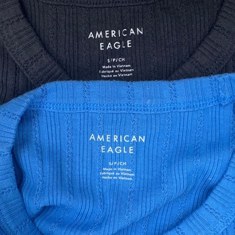 American Eagle Outfitters 2 New American Eagle Womens Small Crew Neck Tee Shirts Size S / US 4 / IT 40 - 4 Thumbnail