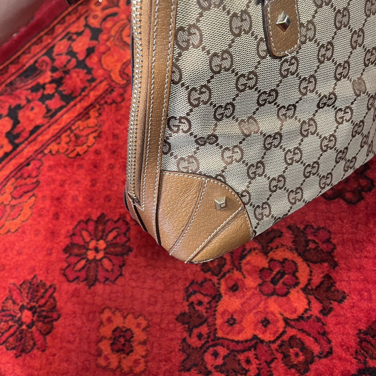 Gucci Gucci GG Canvas Abbey Boston Bag Monogram Dome Satchel Y2K Size ONE SIZE - 11 Thumbnail